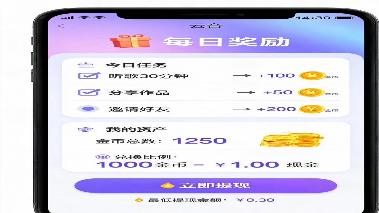 汽水音乐听歌赚钱完整教程:金币获取、兑换现金与提现全流程(2026版)